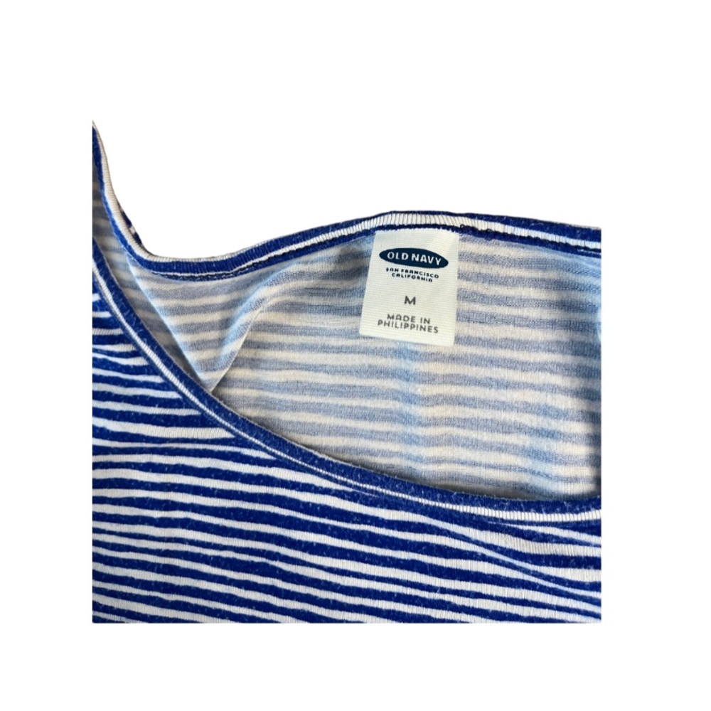 Old Navy Blue and White Striped T-shirt Dress with Sleeves Size M - Picture 8 of 10